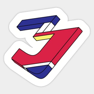 Ch3 Logo Simplistic Design Sticker